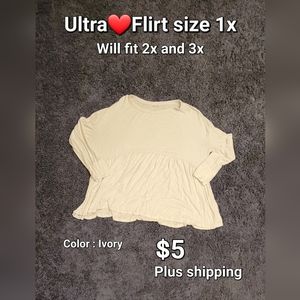 Ivory babydoll shirt